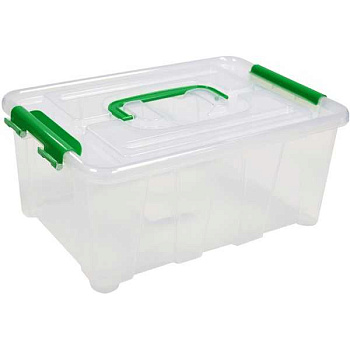 Контейнер для хранения 4л, 285*190*120мм deVENTE, прозрачный с ручкой