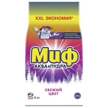 Стиральный порошок-автомат 6кг, МИФ 3в1 Свежий цвет