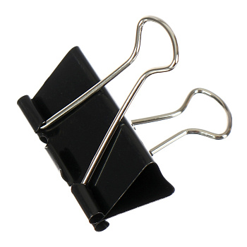 Зажим для бумаг 41мм черный, комплект 12шт DOLCE COSTO