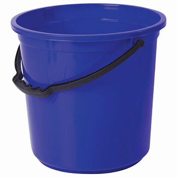 _Ведро пластиковое 12л ЛАЙМА, пищевое, мерная шкала, синее