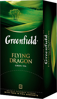 Чай пакетированный GREENFIELD Flying Dragon, зеленый китайский, 25п*2г, 0358