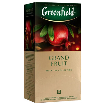 Чай пакетированный GREENFIELD Grand Fruit, черный, гранат-розмарин, 25п*1,5г, 1387-10