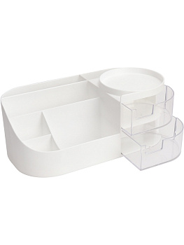 Подставка-органайзер без наполнения, 8 отделений PROF-PRESS, с наклейками, белая