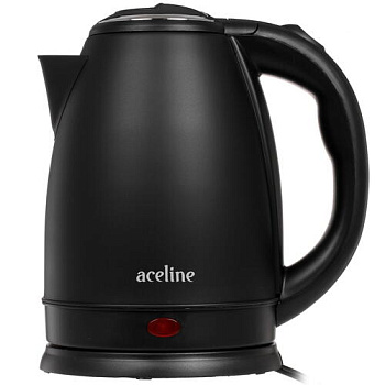 Чайник Aceline SS1800, 1,8л, 1800Вт, закрытый нагревательный элемент, черный