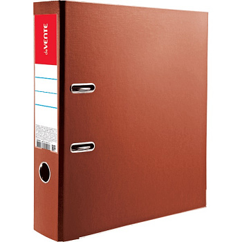 Папка-регистратор deVENTE корешок 75мм, ламинированная, с металлическим кантом, разборная, красная