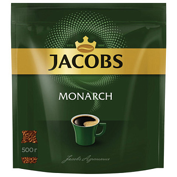 Кофе растворимый 500гр JACOBS Monarch, сублимированный