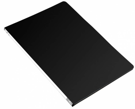 Папка с пружинным скоросшивателем БЮРОКРАТ пластик 0,5мм, черная