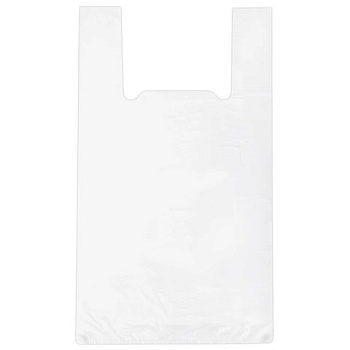 Пакеты "майка" 30*15*55см 14мкм 100шт, белые