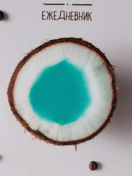 7_Ежедневник недатированный А5 COLLEZIONE Кокос и кофе, софт-тач ламинация, 128л