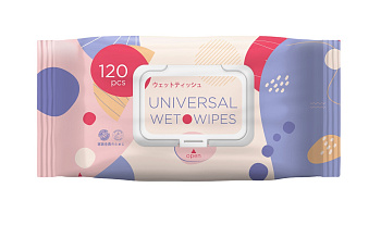 Салфетки влажные 120шт INSHIRO Универсальные