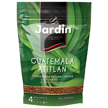 Кофе растворимый 150гр JARDIN Guatemala Atitlan (Гватемала Атитлан) №4, сублимированный, в мягкой упаковке