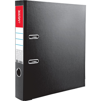 Папка-регистратор deVENTE корешок 50мм, ламинированная, с металлическим кантом, разборная, черная