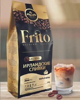 Кофе в зернах 1000гр FRITO Coffee Ирландский крем