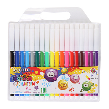 Фломастеры 18 цветов deVENTE Cosmo