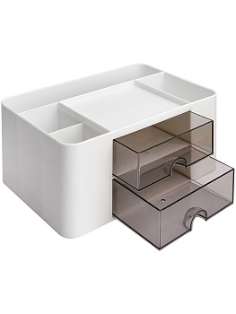 Подставка-органайзер без наполнения, 7 отделений PROF-PRESS, с наклейками и 3D фигурками, белая