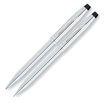 Набор Cross Century II Lustrous Chrome шариковая ручка и механический карандаш 0.7мм (350105WG)