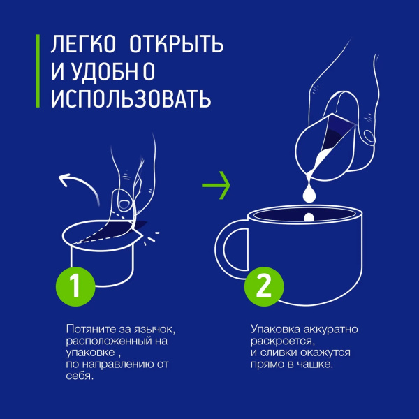 6_Сливки порционные 10шт по 10гр Campina, 10% длительного хранения