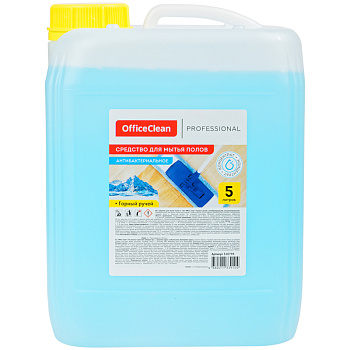 Средство для мытья пола 5л OfficeClean Proffesional Антибактериальное Горный ручей, концентрат