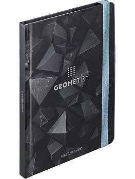 Ежедневник недатированный А5 COLLEZIONE Черные фигуры, софт-тач ламинация, 128л