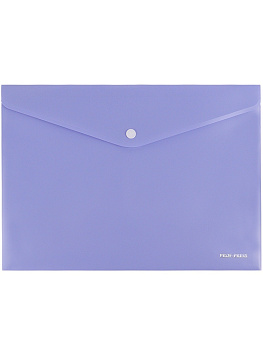 Папка-конверт на кнопке А4 0,18мм PROF-PRESS, сиреневая