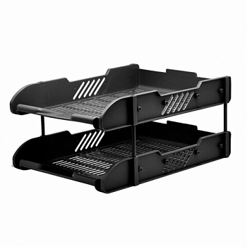Лоток горизонтальный двойной DOLCE COSTO, черный