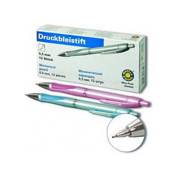 Карандаш механический 0,5мм Office Point Soft Grip ассорти