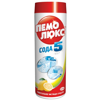 Чистящий порошок ПЕМОЛЮКС Сода-5 Лимон 480г