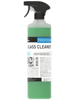 Средство для мытья стекол и зеркал 1000мл PRO-BRITE Glass Cleaner, с распылителем