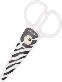 Ножницы пластиковые 120мм PROF-PRESS Сафари-Зебра