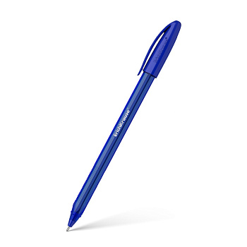 Ручка шариковая 1мм ErichKrause Ultra Glide U-108 Original Stick СИНЯЯ, синий корпус