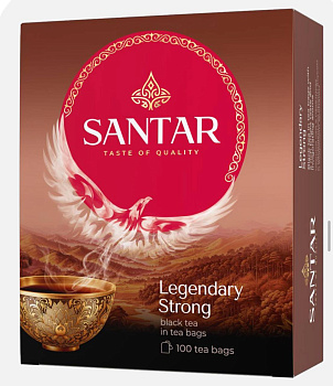 Чай пакетированный SANTAR Legendary Strong, черный, 25п*2г