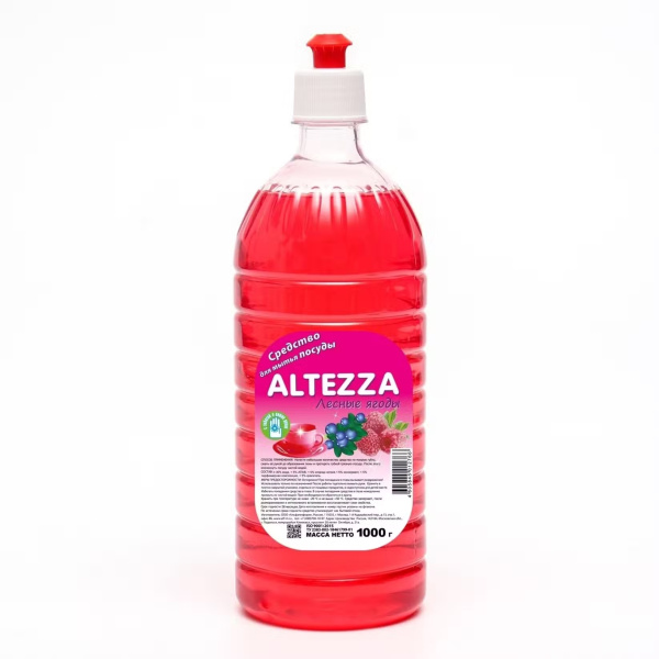 Средство для мытья посуды 1л ALTEZZA Лесные ягоды