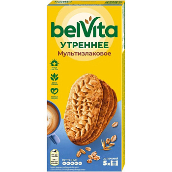 Печенье belVita Утреннее Мультизлаковое, 225г