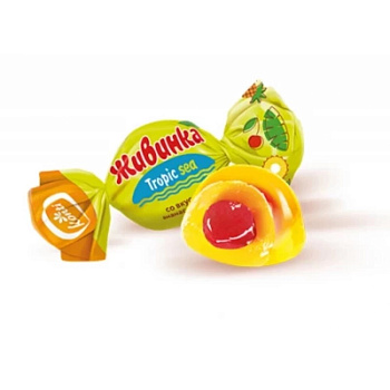 Конфеты жевательные ЖИВИНКА Ананас-Вишня, 1 кг