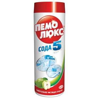 Чистящий порошок ПЕМОЛЮКС Сода-5/7 Яблоко 480г