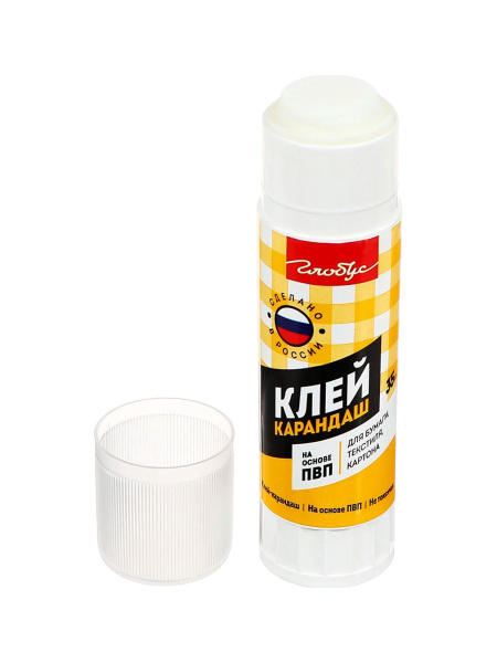 Клей-карандаш 35г Globus Школьный, ПВП